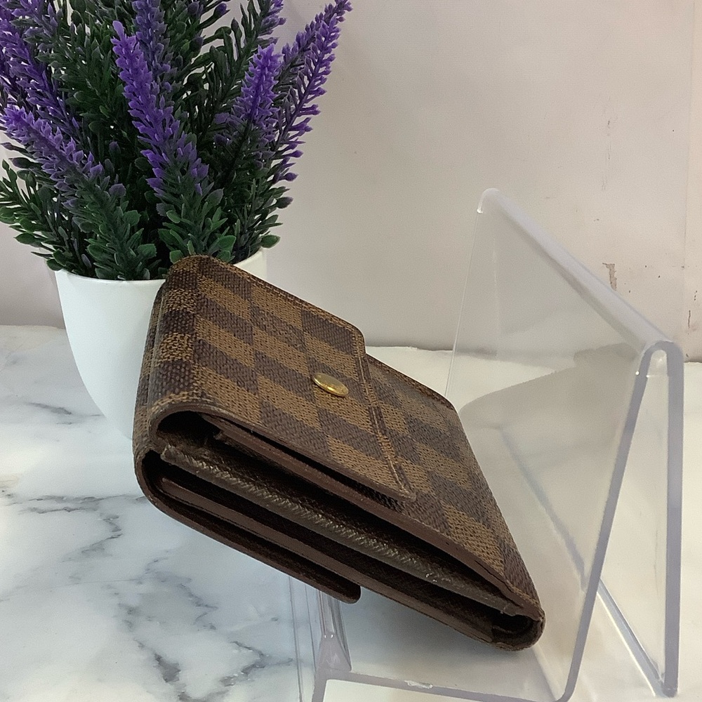 GUC Louis Vuitton Damier Ebene Elise Compact Wallet - Picture 3 of 8